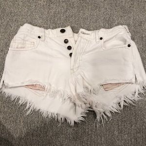 Free people jean shorts